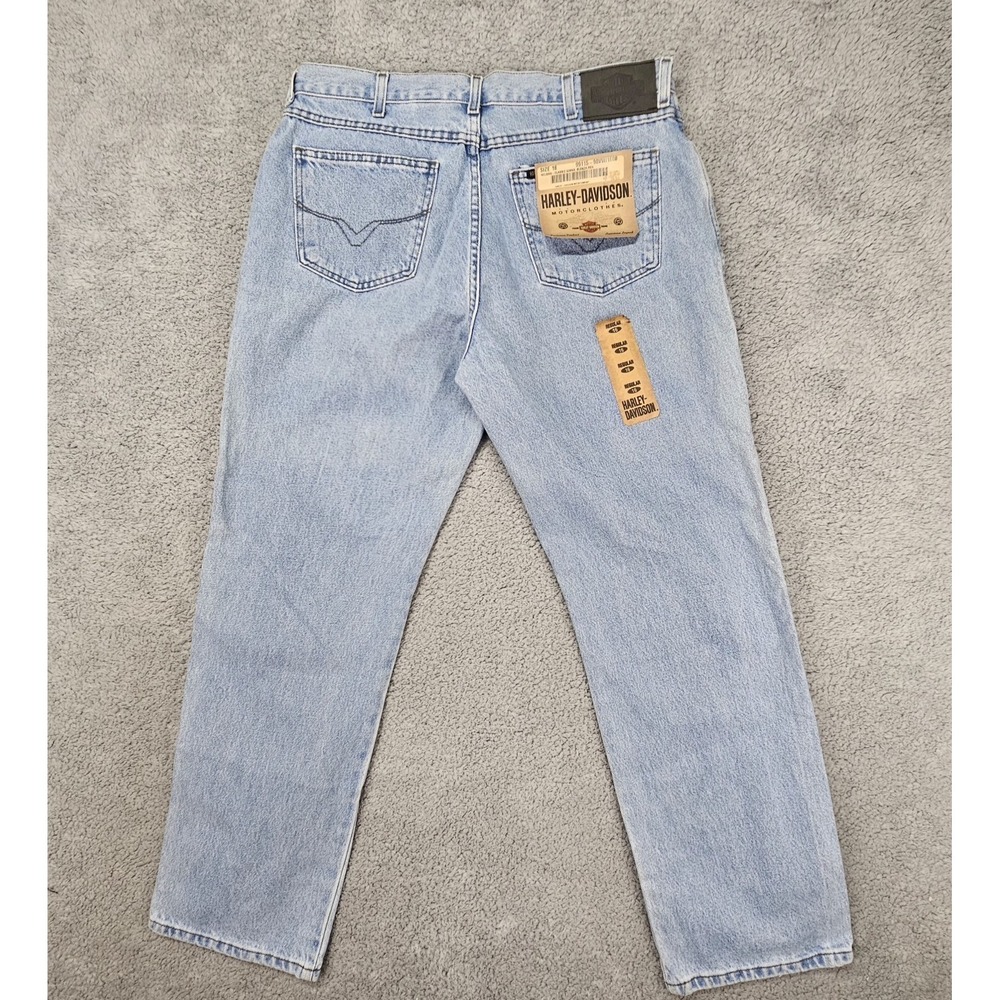 Harley Davidson Jeans Women's Size 16R Y2K High Rise Straight Leg Denim NWT